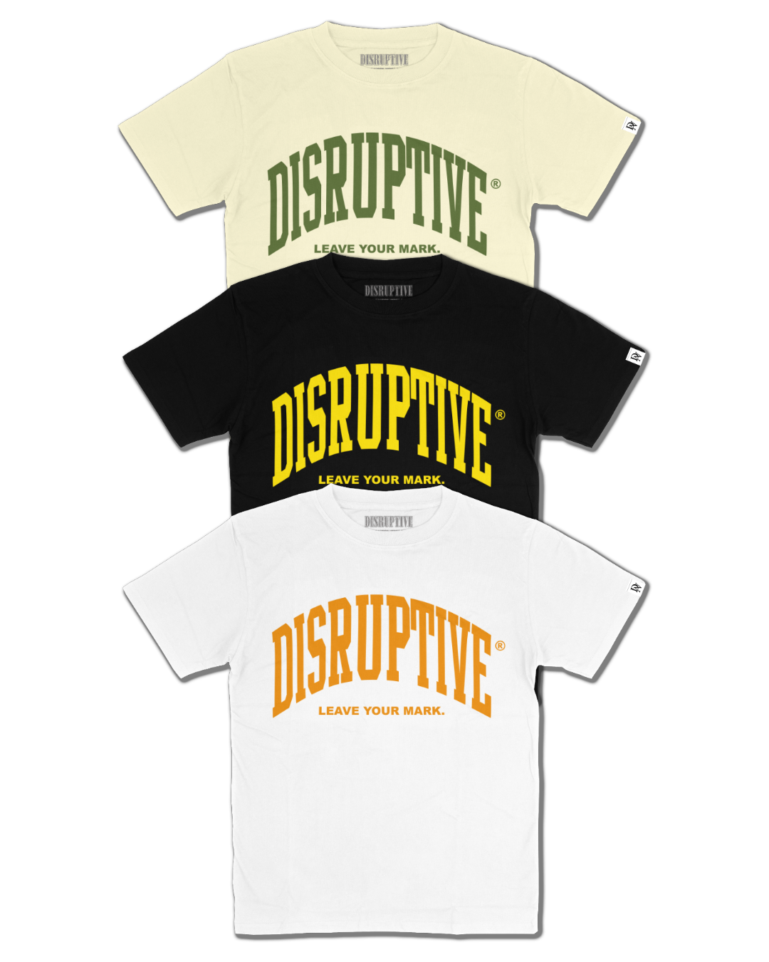 Disruptive Oversize Arched Logo Tee 3-Pack