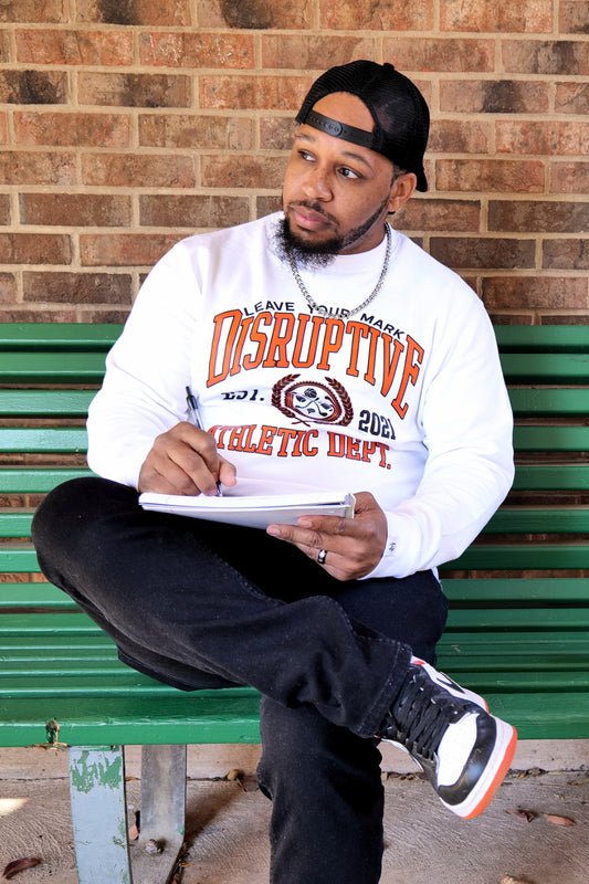 Disruptive Athletic Dept. "Blanco & Burnt Orange" Crewneck