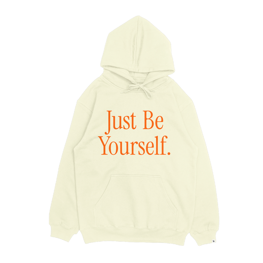 Disruptive "Just Be Yourself" Hoodie – Bone/Ochre Spice