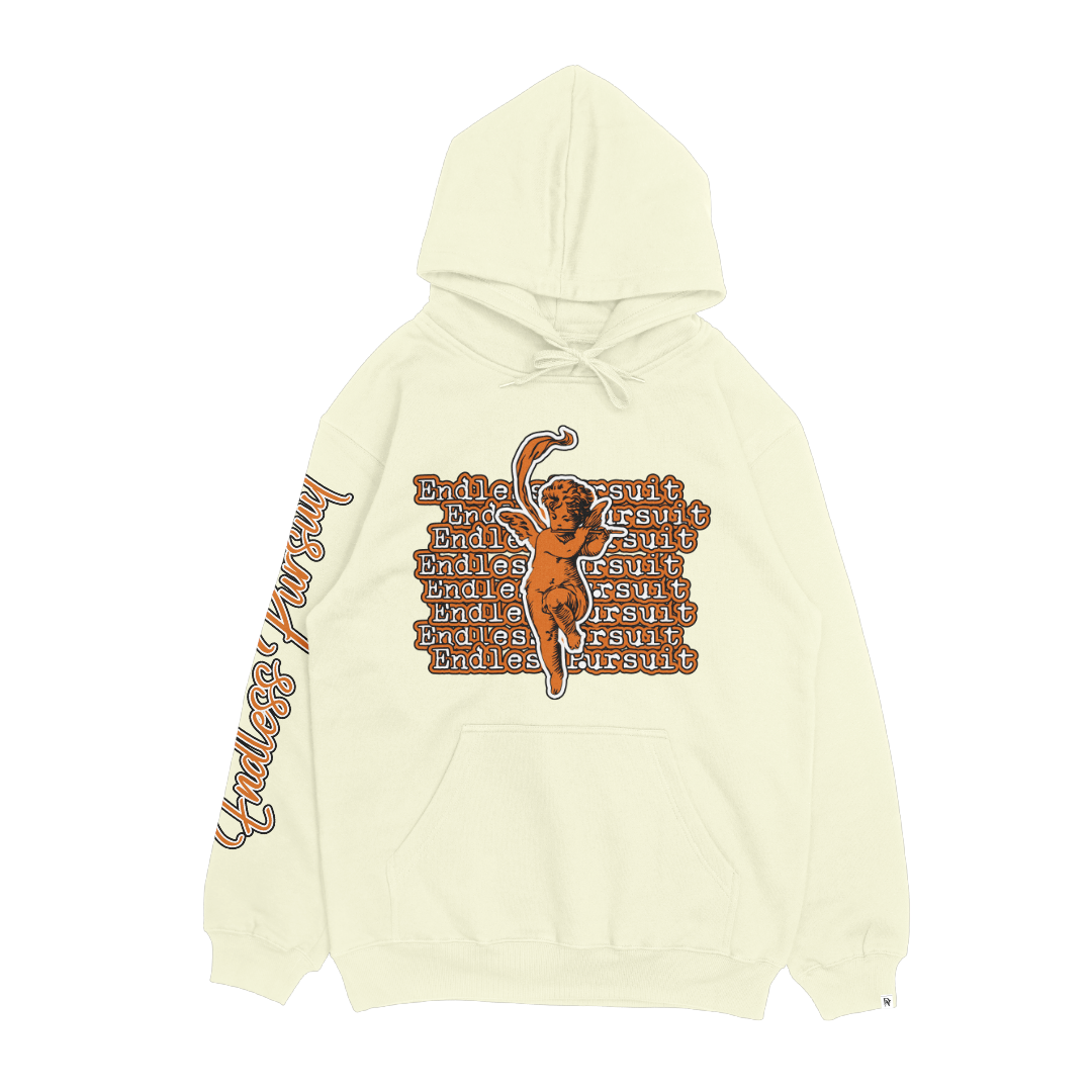 "Endless Pursuit Angel" Hoodie-Orange Creamsicle