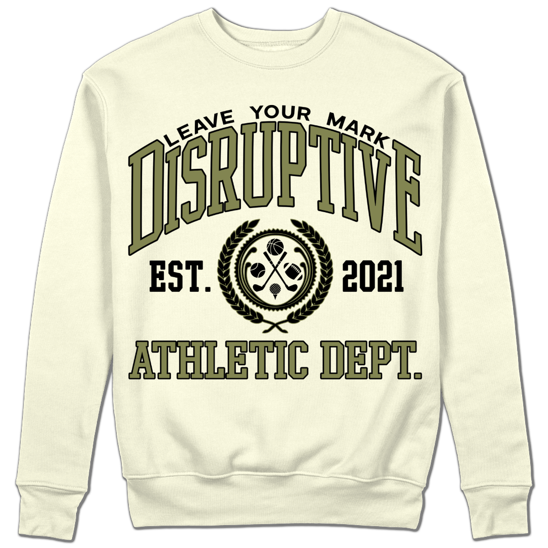 Disruptive Athletic Dept. "Olive & Shea Butter" Crewneck