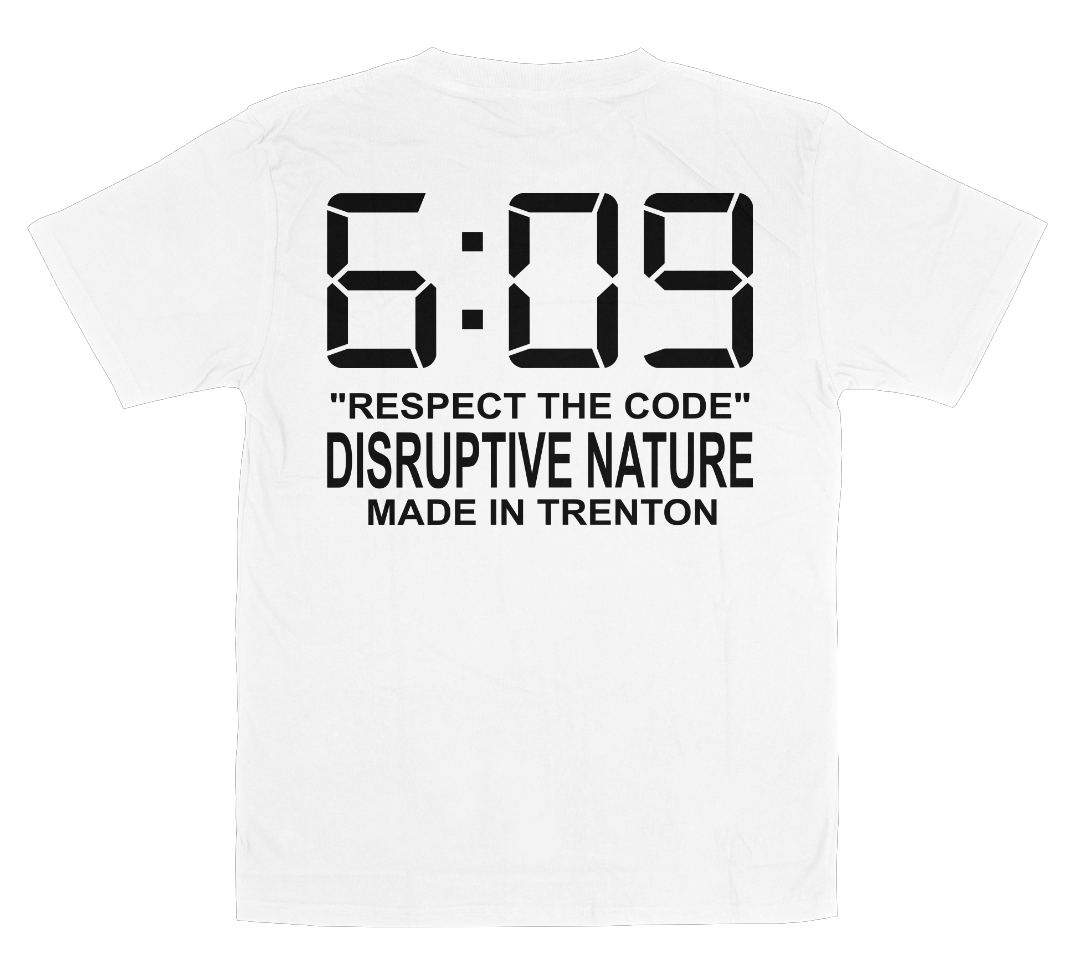 "Disruptive Area Code" White Tee