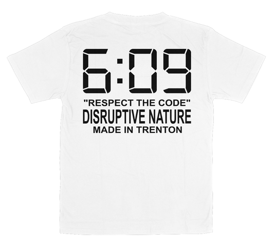 "Disruptive Area Code" White Tee
