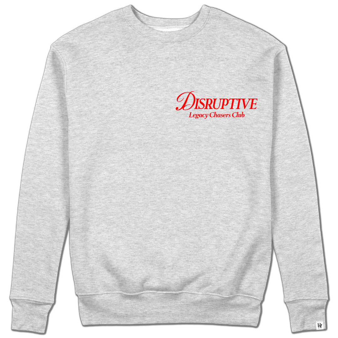 Disruptive "Legacy Club" Crewneck-Red Heather