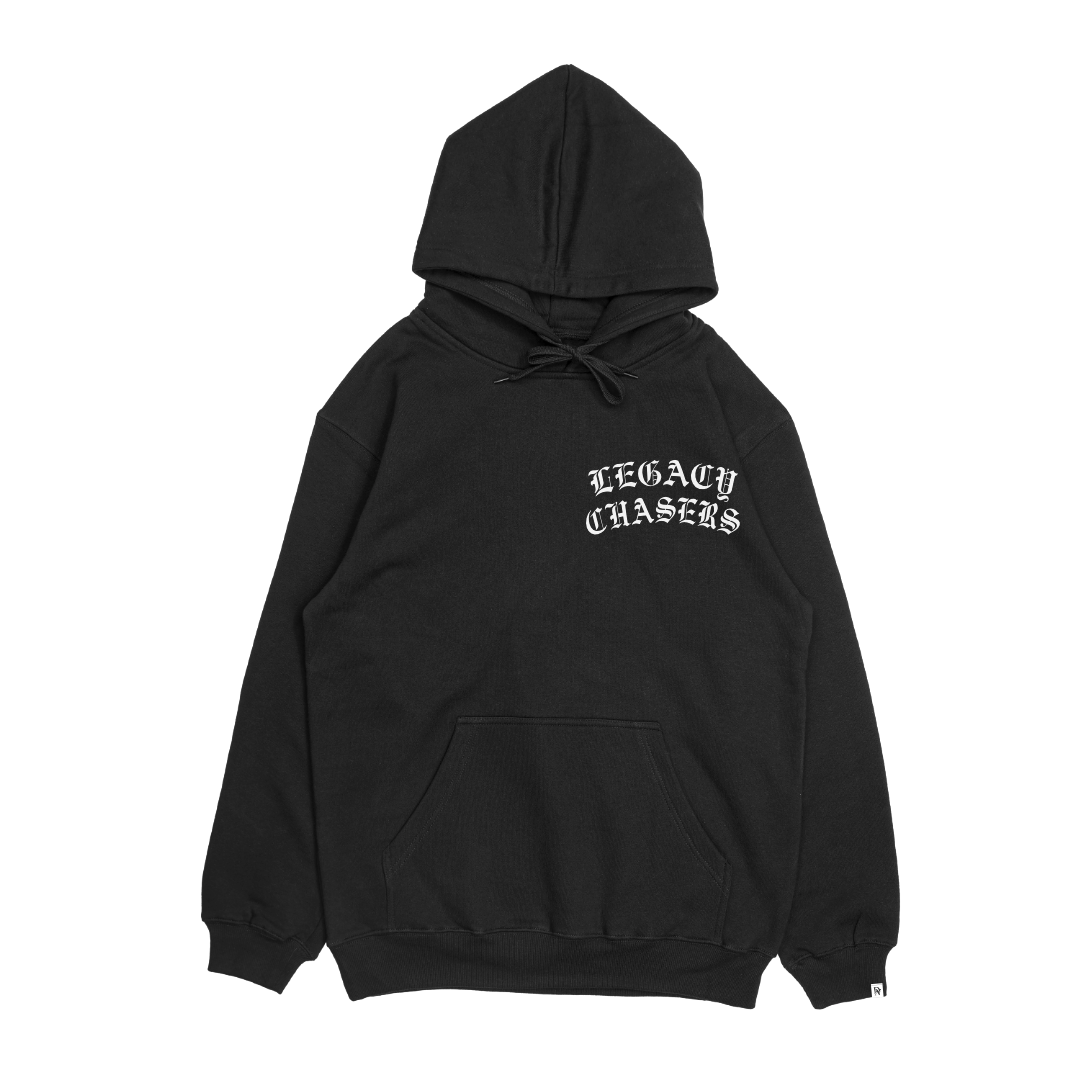Disruptive Trentonian Text Hoodie – Black/Red/White