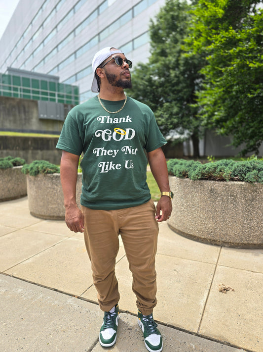 Disruptive "TGTNLU" Tee-Pine Green