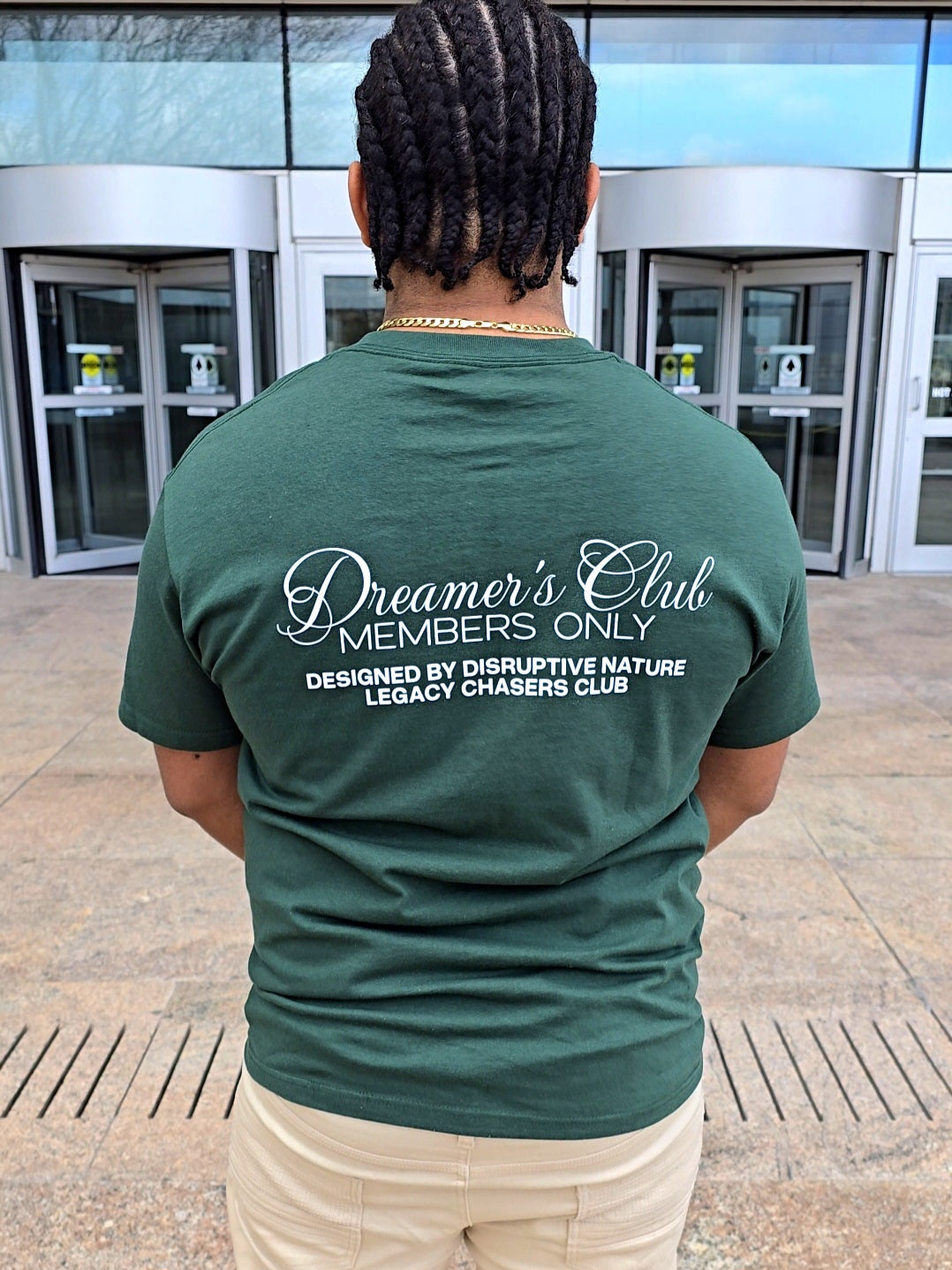 Disruptive "Dreamer's Club" Tee-Forest Green