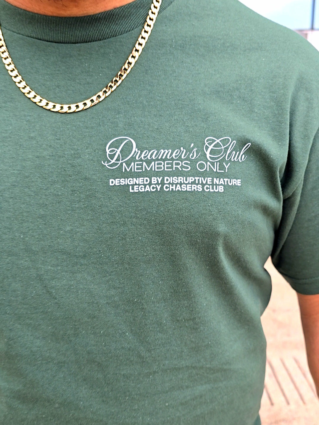 Disruptive "Dreamer's Club" Tee-Forest Green