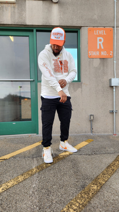 "Endless Pursuit Angel" Hoodie-Orange Creamsicle