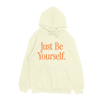 Disruptive "Just Be Yourself" Hoodie – Bone/Ochre Spice