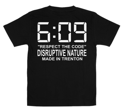 "Disruptive Area Code" Black Tee