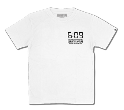 "Disruptive Area Code" White Tee