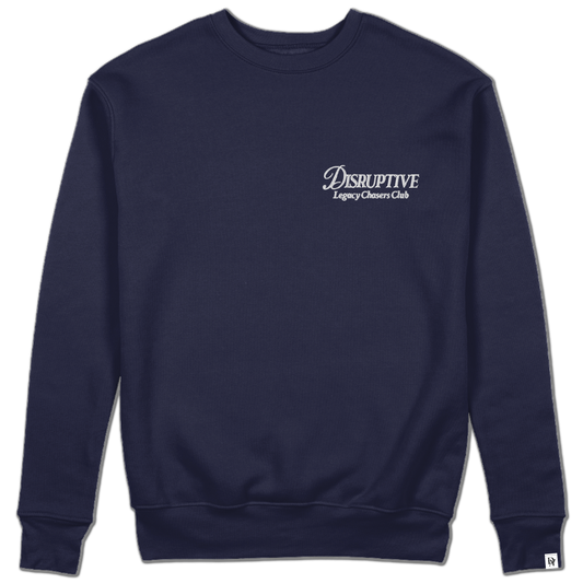 Disruptive "Legacy Club" Crewneck-Indigo & Cotton