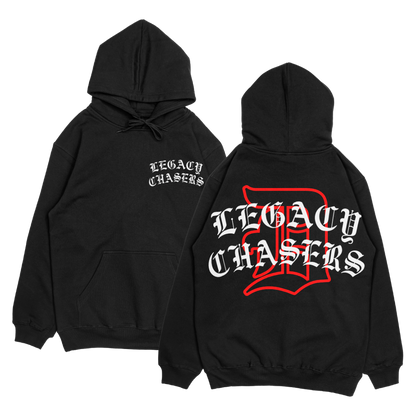 Disruptive Trentonian Text Hoodie – Black/Red/White