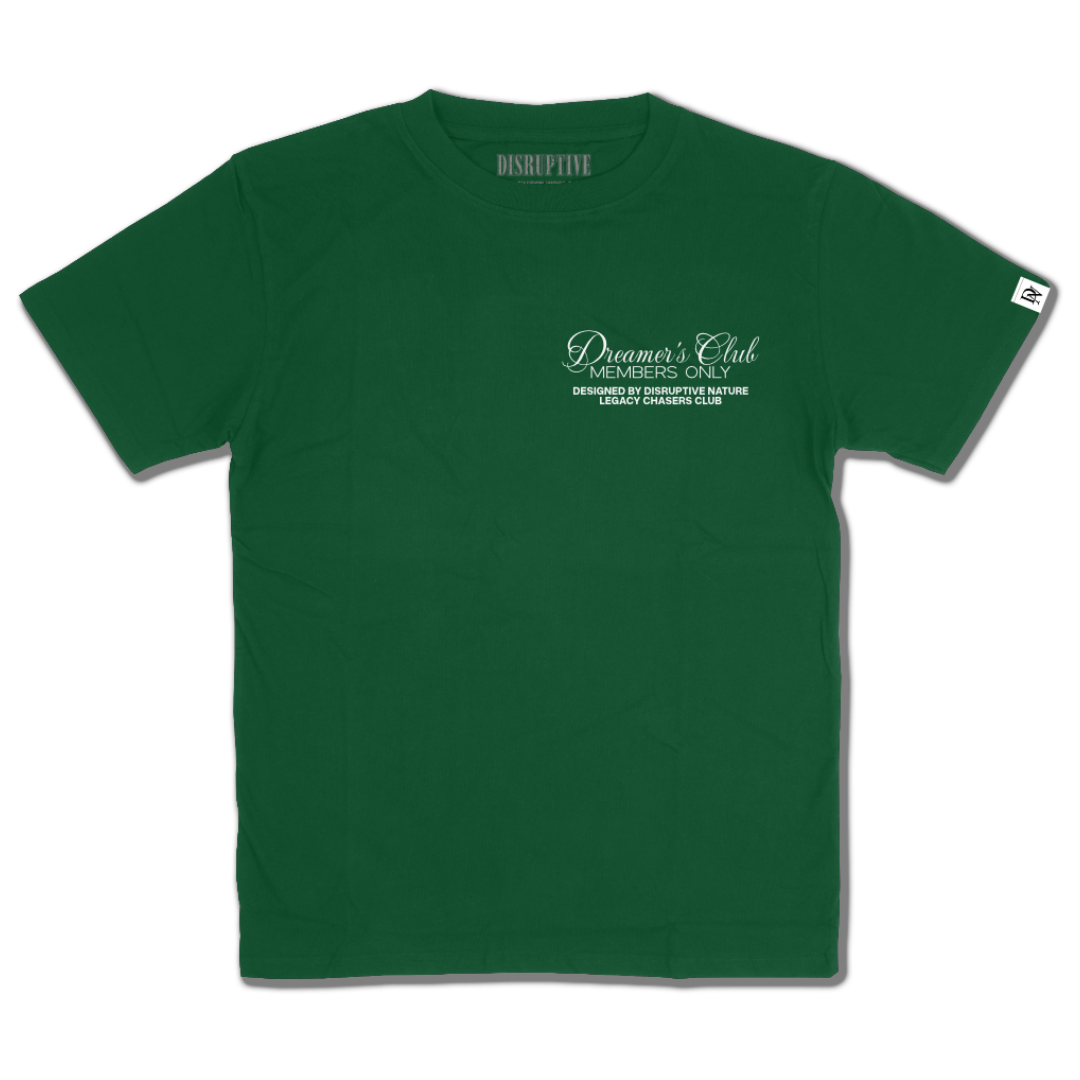 Disruptive "Dreamer's Club" Tee-Forest Green