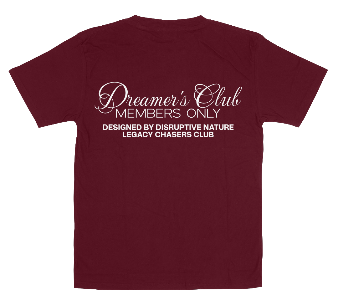 Disruptive "Dreamer's Club" Tee-Maroon