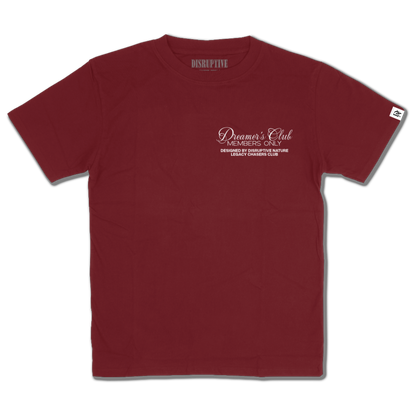 Disruptive "Dreamer's Club" Tee-Maroon