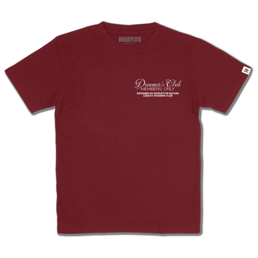 Disruptive "Dreamer's Club" Tee-Maroon