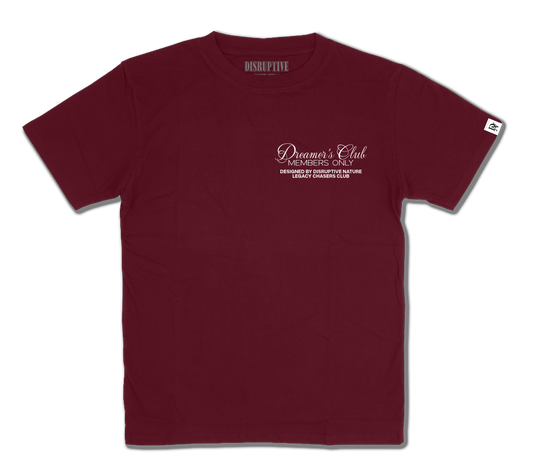 Disruptive "Dreamer's Club" Tee-Maroon