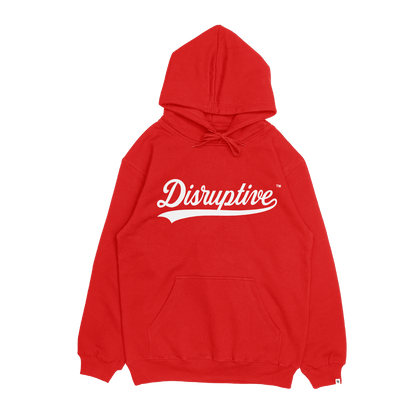 Disruptive "Swoosh Logo" Hoodie-Red/White