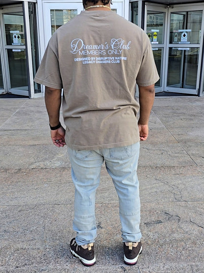 Disruptive "Dreamer's Club" Tee-Faded Brown