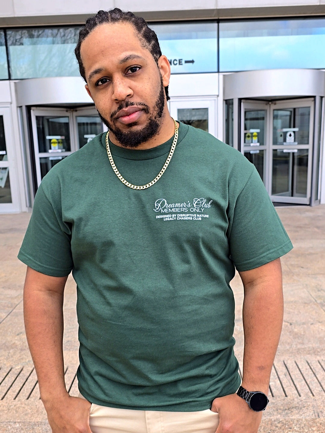 Disruptive "Dreamer's Club" Tee-Forest Green