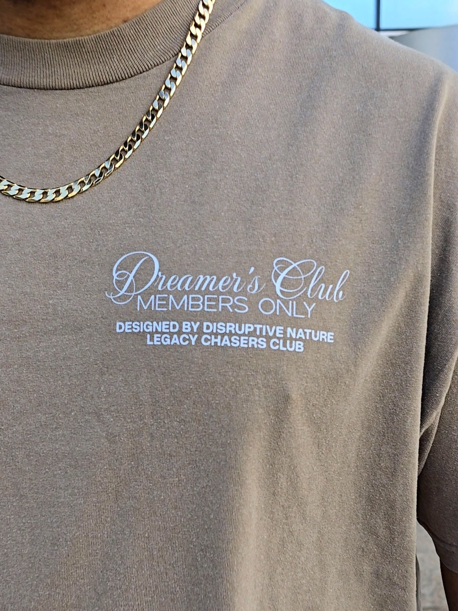 Disruptive "Dreamer's Club" Tee-Faded Brown