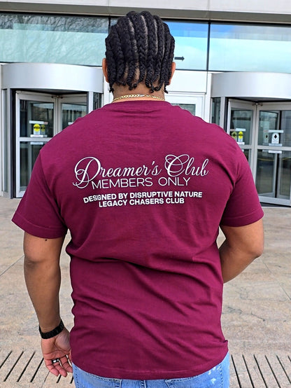 Disruptive "Dreamer's Club" Tee-Maroon