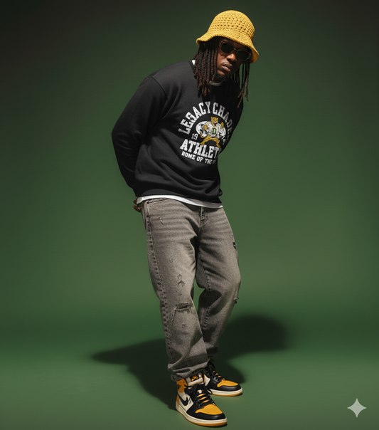 Disruptive "Chaser Athletics" Crewneck-Black