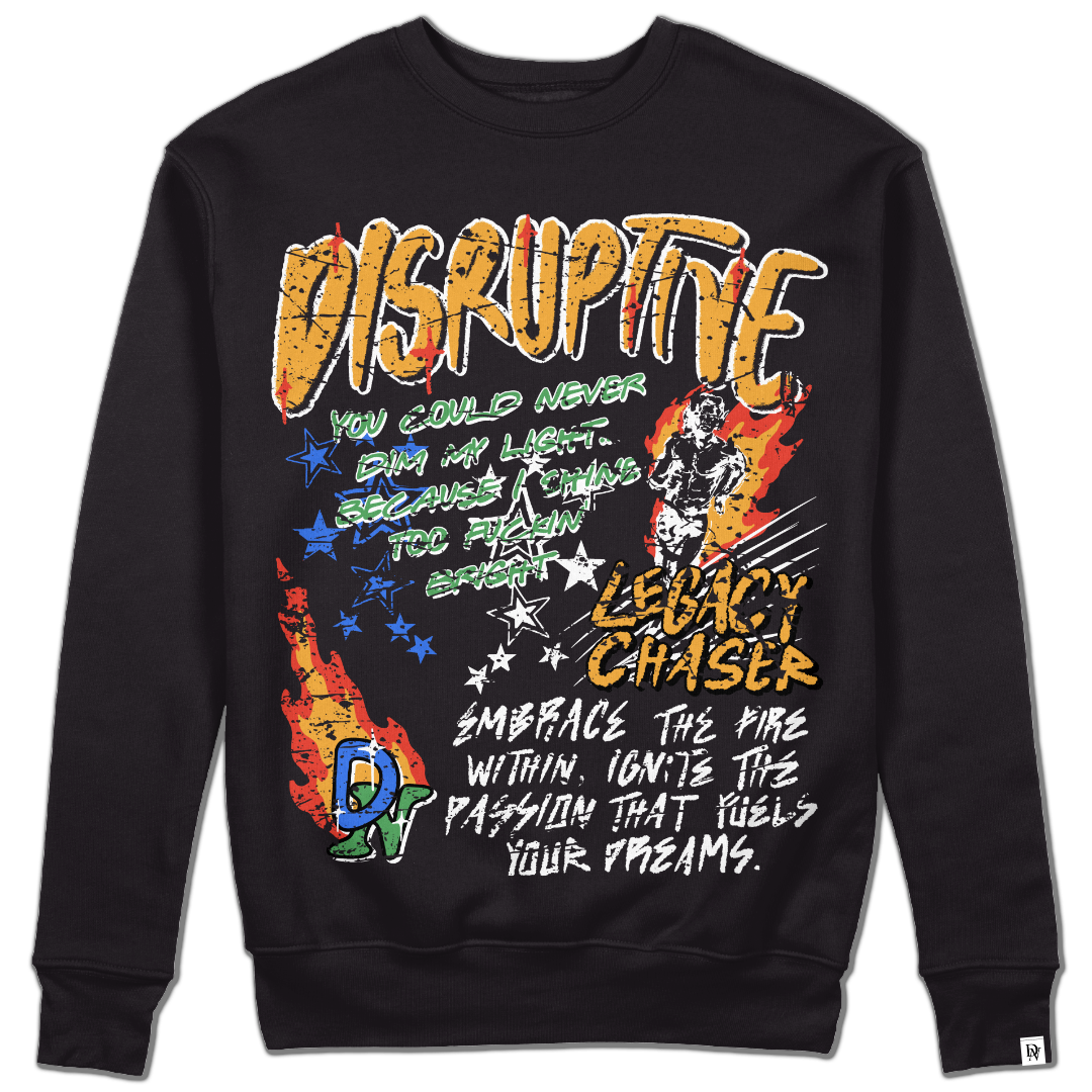 Disruptive "Doodle" Crewneck-Black