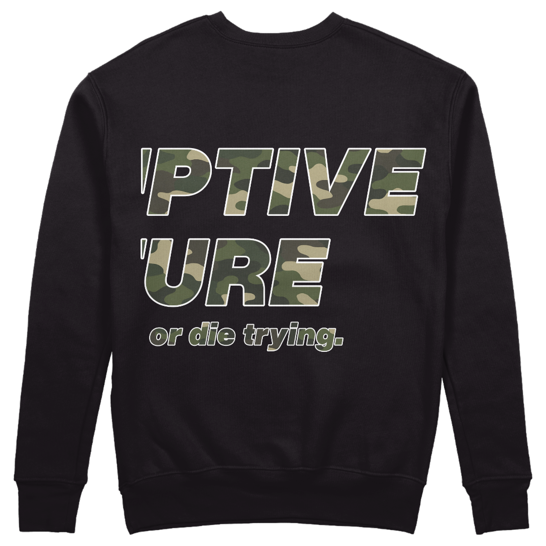 Disruptive "Self-less Service" Crewneck - Army Fatigue Edition