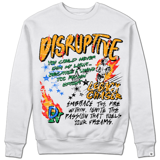 Disruptive "Doodle" Crewneck-White