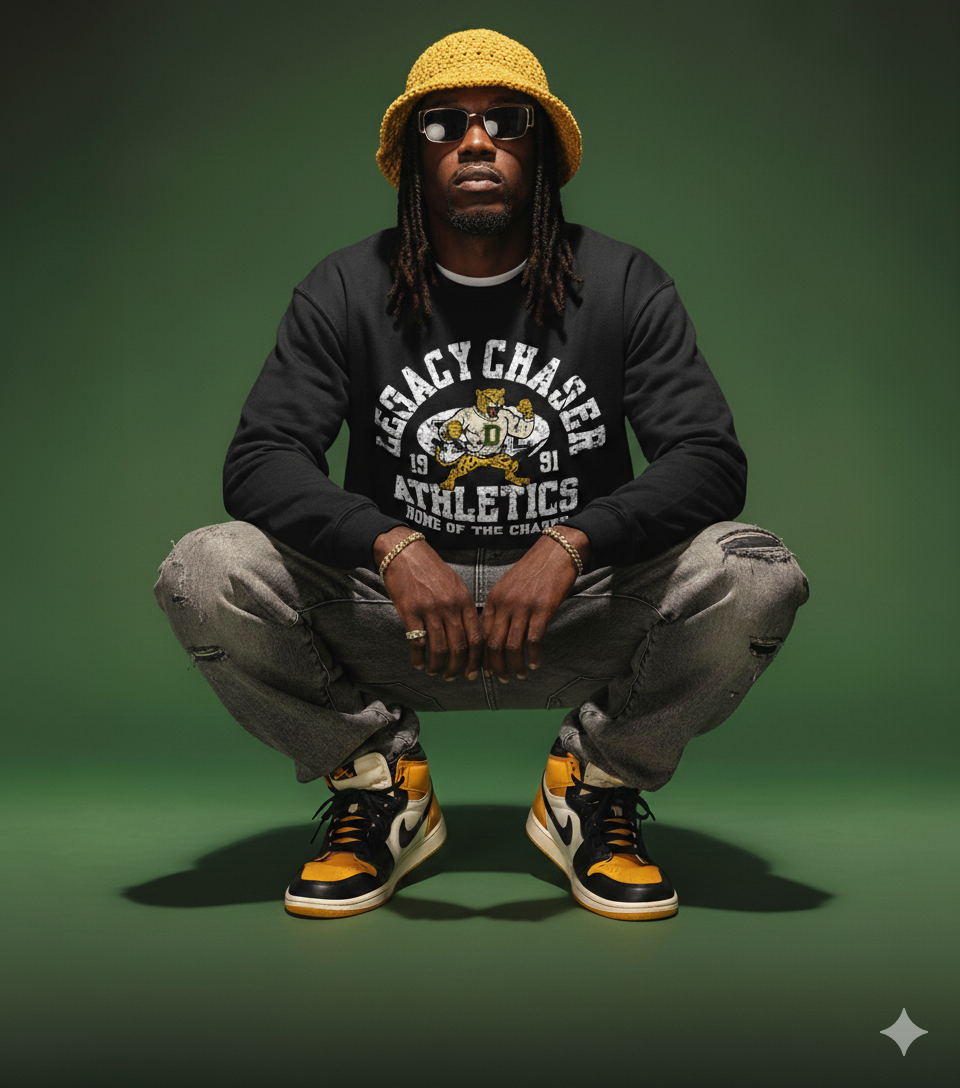 Disruptive "Chaser Athletics" Crewneck-Black