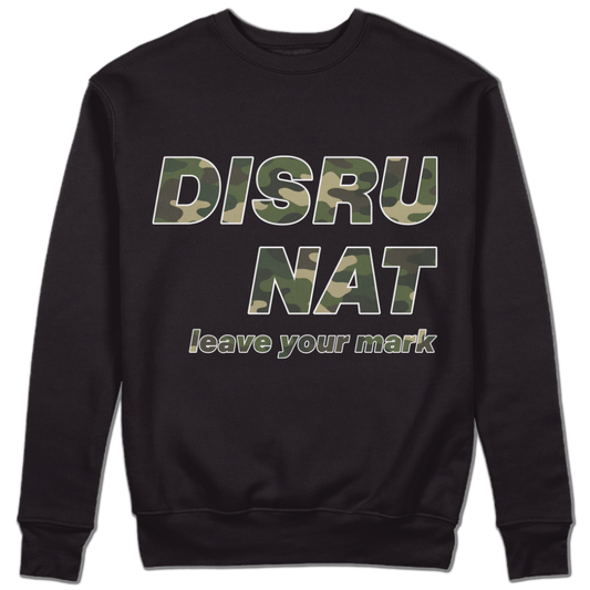 Disruptive "Self-less Service" Crewneck - Army Fatigue Edition